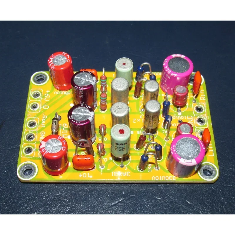 2X Amplification Headphone Dual Channel Preamplifier Board Germanium Tube Split Element Amplification for CD Player Mobile Phone