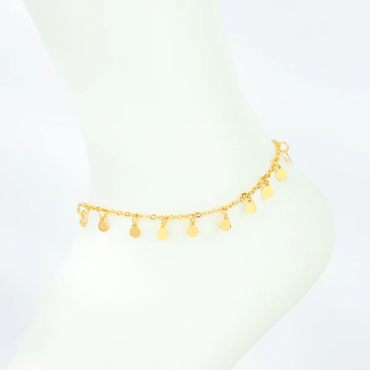 Arabische Mode Fußkettchen 21k Vergoldet Türkische Münzen Vintage Fußarmband Nigeria Islamischer Frauen Brautschmuck – Detail 9