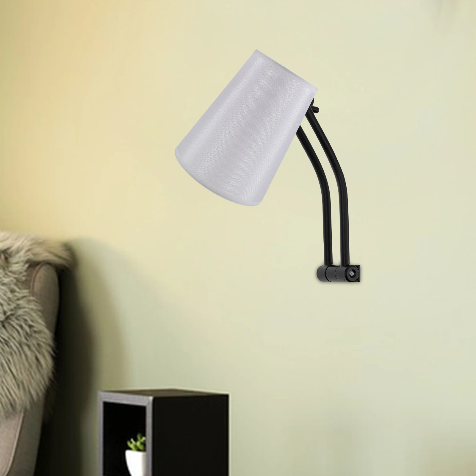 

Wall Lamp Swing Arm Sconce Part Light Accessory Black Small Size Mirror Lamps Fitting Sturdy Materials Practical Direction
