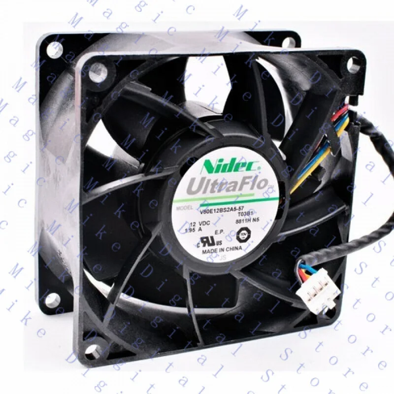 

UU для Nidec V80E12BS2A5-57 8 см 8038 DC12V 1,95A Вентилятор охлаждения сервера холодильника