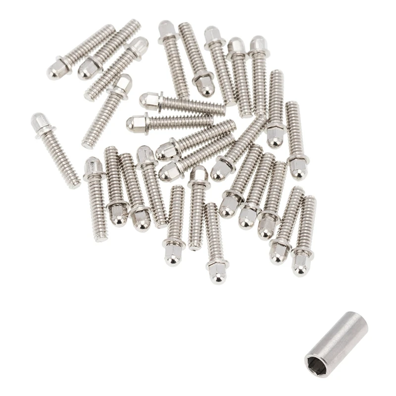 T89C 30Pc 1.9 2.2 Wheel Rim Imperial M3 Screw Decoration for 1/10 RC Crawler Axial SCX10 90046 AXI03007 Wraith TRX4,B