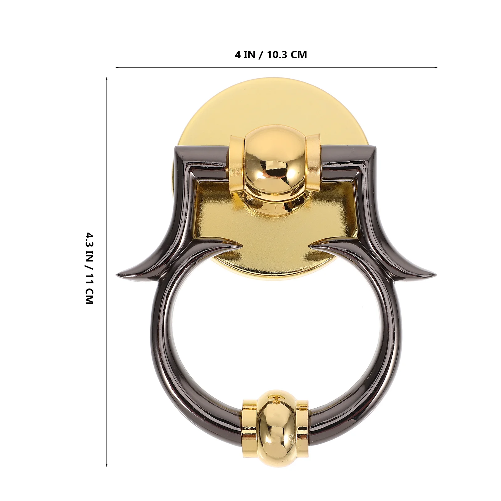 1 قطعة مطرقة الباب سبائك الزنك الحد الأدنى التصميم الأوروبي ديكور الباب الأمامي مقبض سحب مطرقة البوابة الرجعية لمدخل المنزل #3
