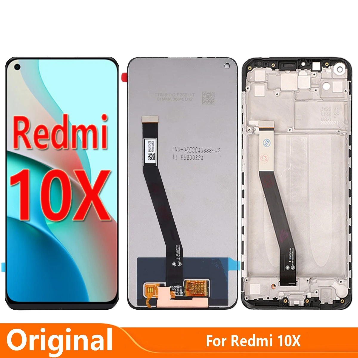 Original Screen For Xiaomi Redmi 10X 4G M2003J15SC LCD Display Touch Digitizer Screen Replace Global Version Hongmi Assembly