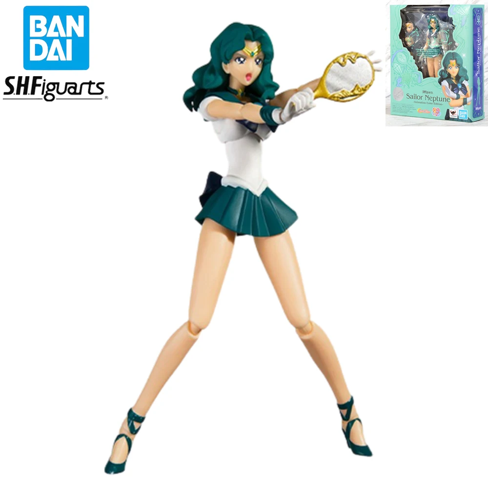 

In Stock Original Genuine Bandai S.H.Figuarts Sailor Moon Sailor Neptune Kaiou Michiru Figure Anime Action Collectible Model Toy