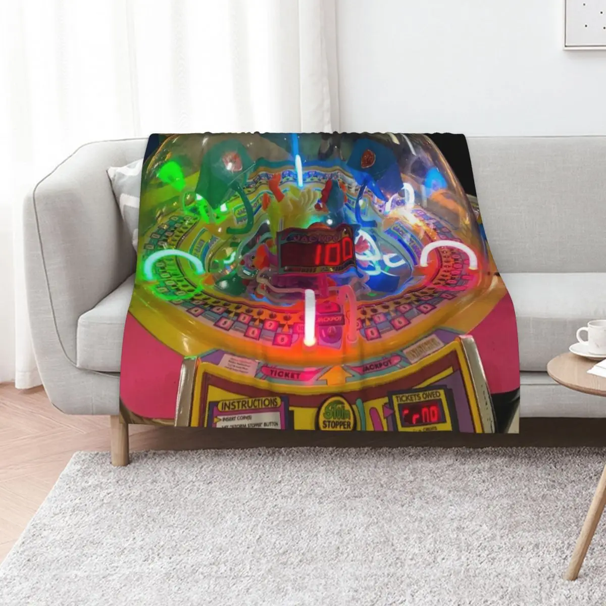 

Arcade Game Throw Blanket Fashion Sofas Warm Furrys Hairy Blankets