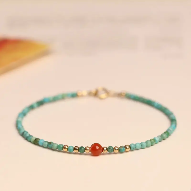 UMQ Bracelet Women's Extremely Fine 2024 New Fashionable Light Niche Jewelry Small Rice Beads Hand String Ins