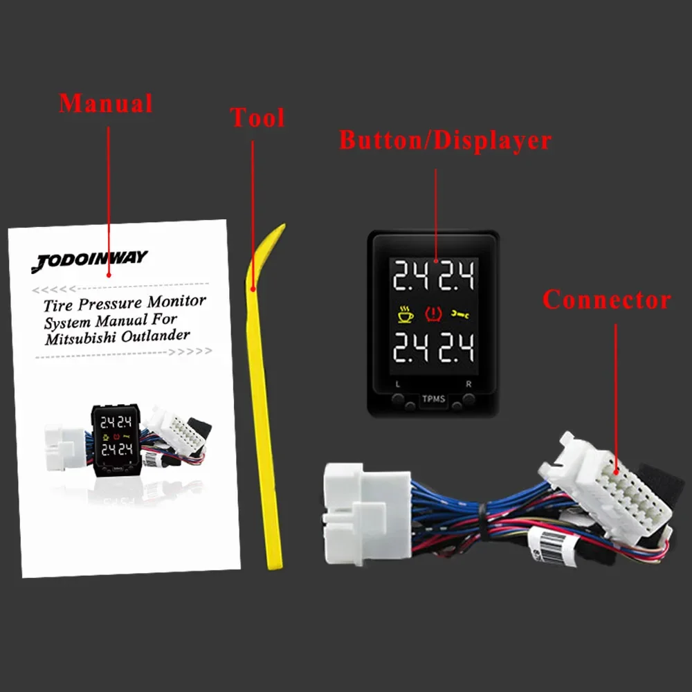 Sistema Digital de monitoreo de presión de neumáticos, Kit de alarma de diagnóstico de neumáticos OBD TPMS, accesorios para Toyota Auris Corolla