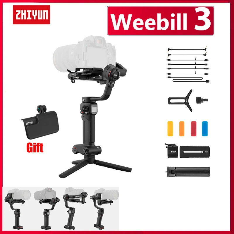 

ZHIYUN Weebill 3 Camera Gimbal 3-Axis Outdoor Handheld Stabilizer for Canon/Sony/Panasonic/Nikon DSLR Mirrorless Camera