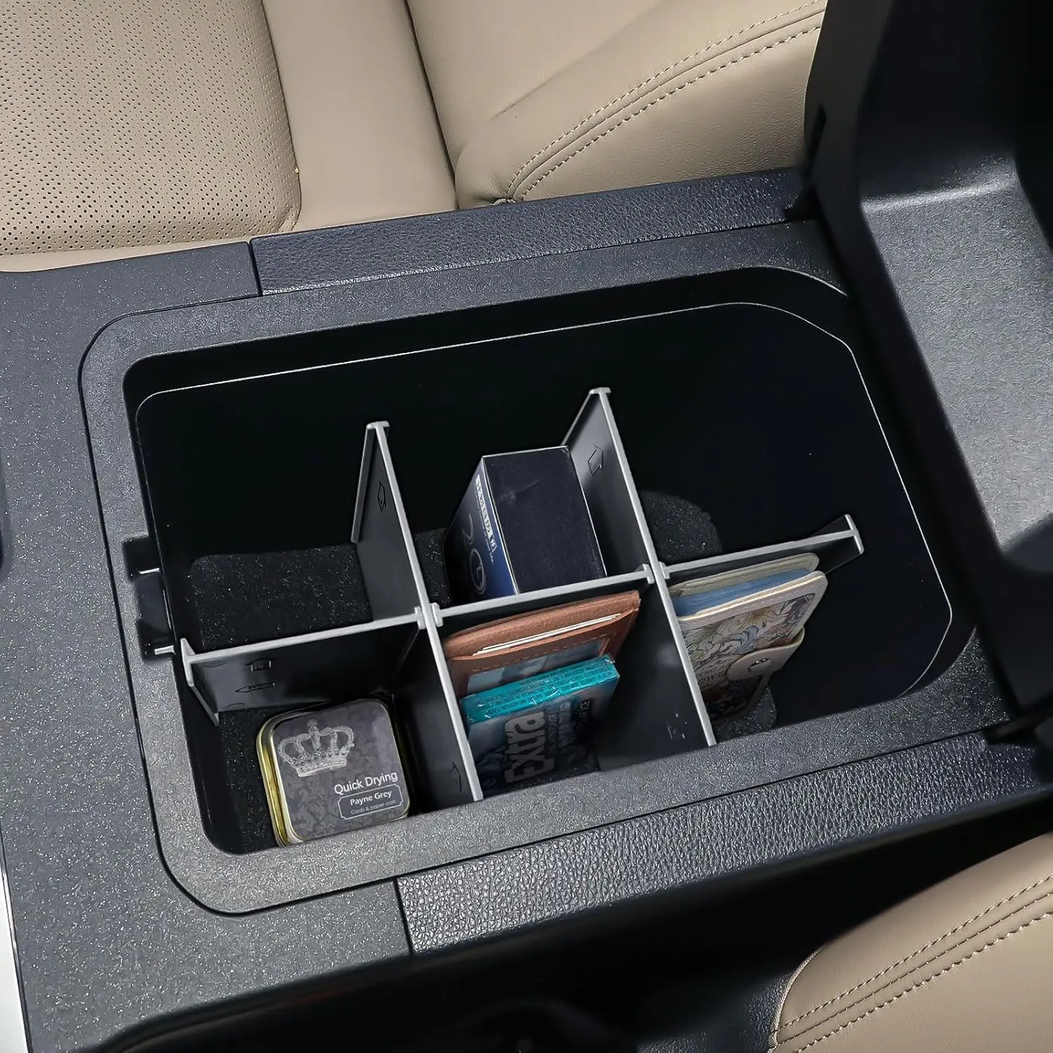 

RUNROAD Center Console Organizer Tray For Toyota Land Cruiser Prado 2024 2025 250 J250 LC250 Accessories Armrest Dividers Tray