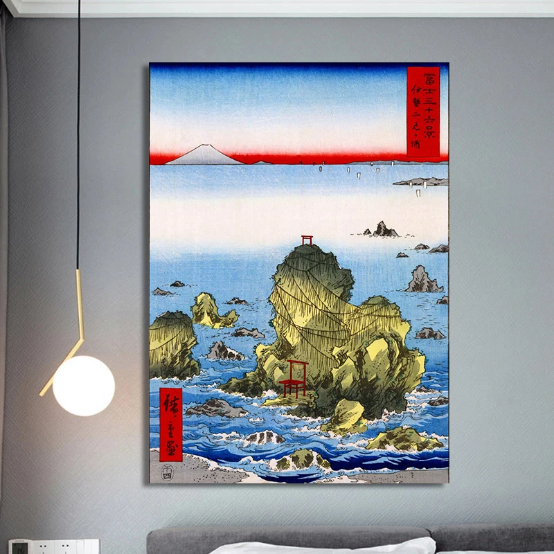 هيروشي يوشيدا أوتاجاوا كونييوشي أندو هيروشيجي الساموراي أبطال المحارب الكبير Ukiyoe ملصق فني ياباني