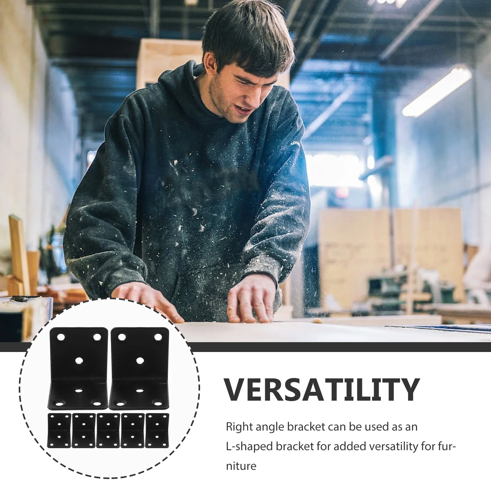 

10 Pcs L-shaped Angle Bracket Brackets for Shelves Small Shelf Wood Heavy Duty Corner