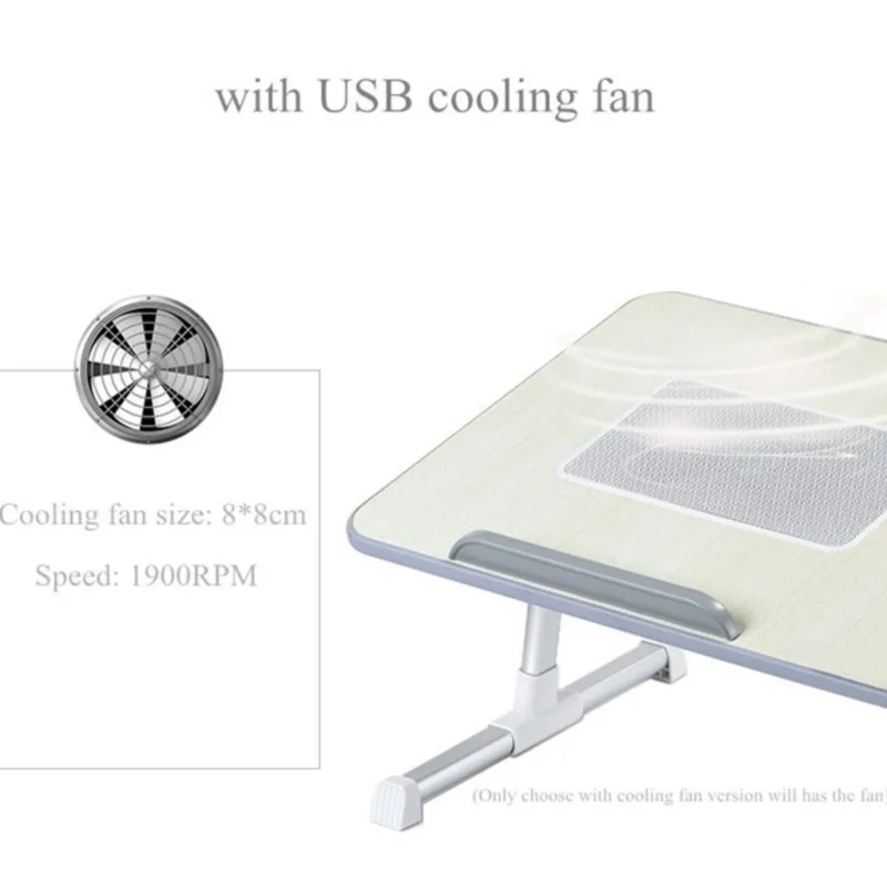 K-STAR Multifunction Simple Folding Laptop Desk With Cooling Fan Lifting Small Table Dormitory Computer Table BedDesk 2020 New