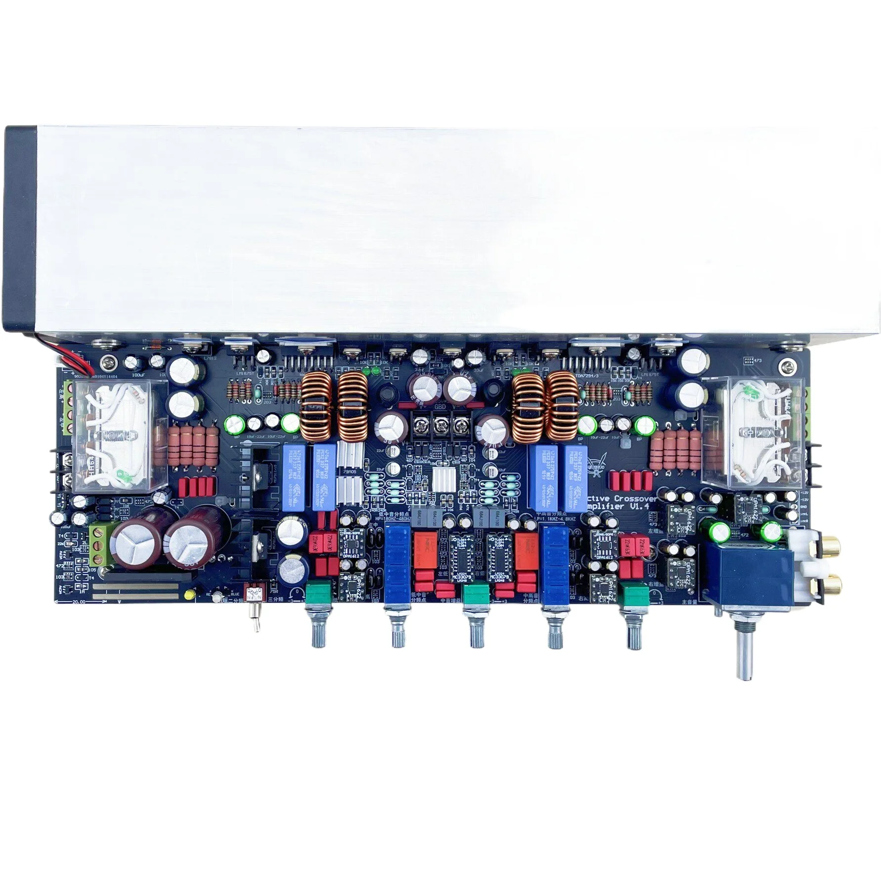 Placa amplificadora de potencia de división de frecuencia electrónica de alta fidelidad HIFI, amplificador de potencia de división de frecuencia ajustable