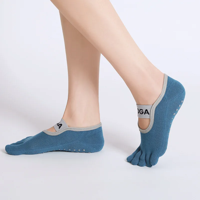

Non-Slip Five Fingers Pilates Socks Women Breathable Fitness Cotton Yoga Sock Ladies Gym Workout Ballet Dance Sports Socks