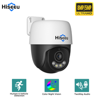 Hiseeu 5MP 4K 8MP POE PTZ IP Camera Night Vision Waterproof Security Video IP Camara Onvif 2.8mm Security CCTV Camera H.265
