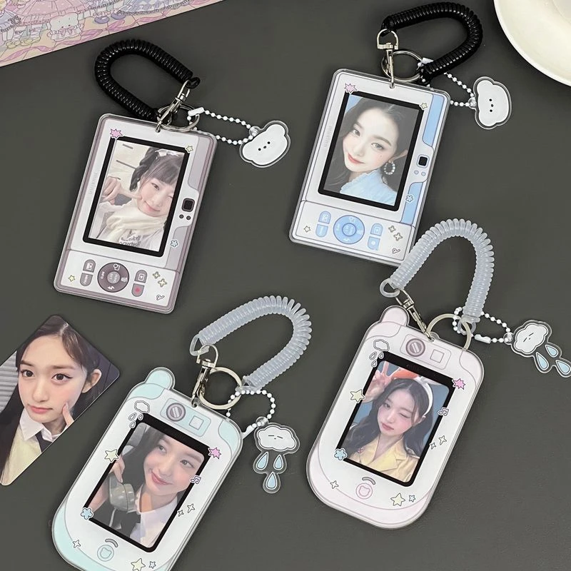 Binder Photocards Holder Mobile Phone Shape Acrylic Photo Frame