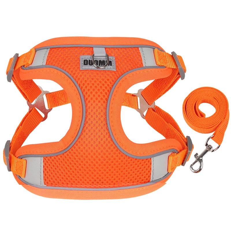 Reflective Dog Harness And Leash Set For Small And Medium Dogs_voghion.com