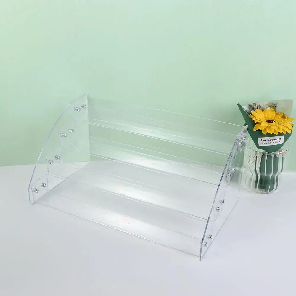 3/4/5/6/7 Layers Nail Polish Display Stand Acrylic Clear Collection Display Rack Multi-layer Transparent