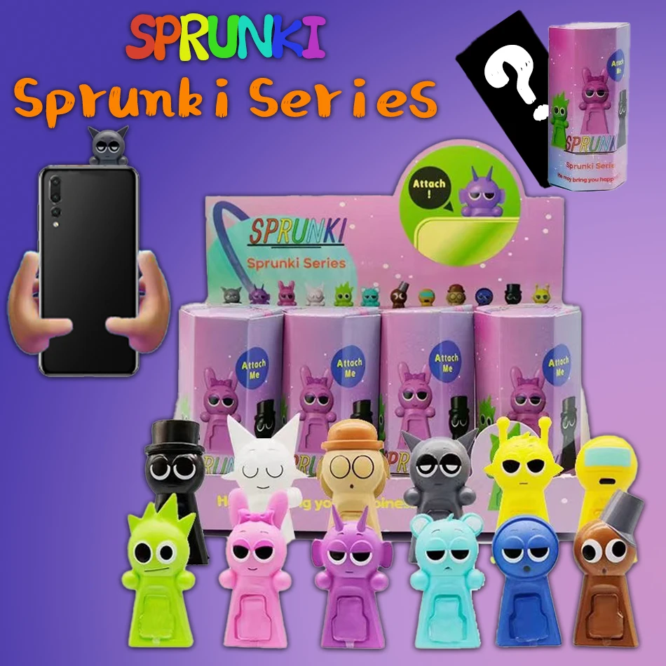 

New Sprunki Doll Blind Box Trendy Toy Desktop Car Screen Central Control Mobile Phone Decoration Cartoon Anime Handmade Toy Gift