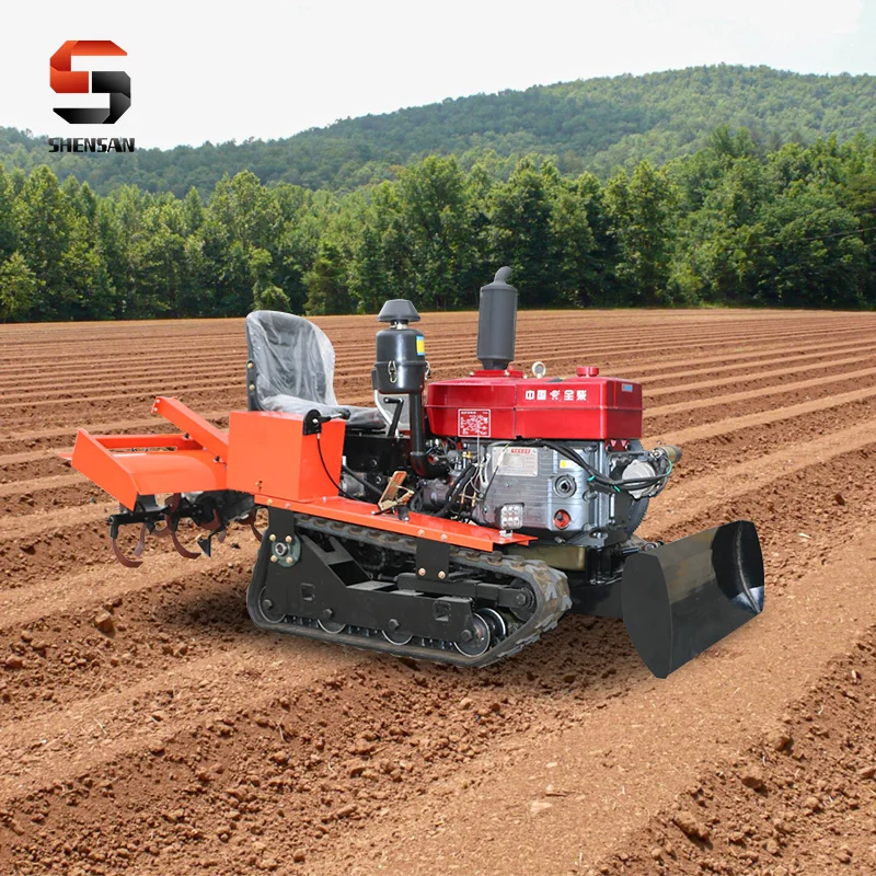 Added-purpose cultivator Power rotary weeder fertilizer paddy field single ridge making ditching machinery 25/35HP customized