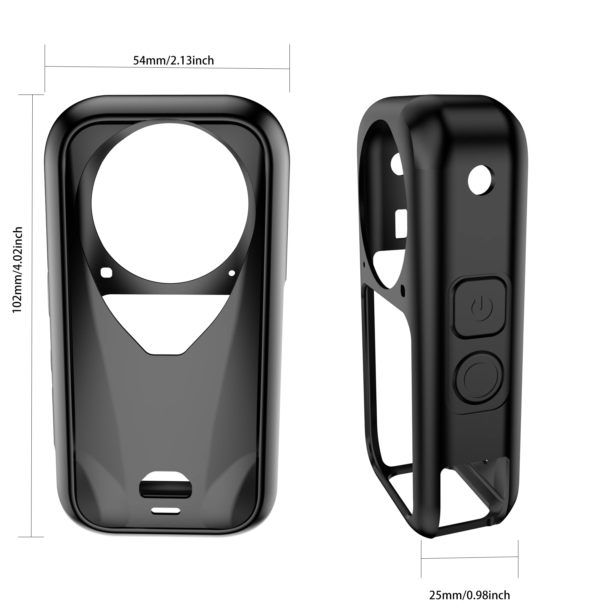 Osłona obiektywu + silikonowe etui do Insta360 X6, osłona ochronna obiektywu i etui ochronne na korpus kamery Insta360 X6 (zestaw akcesoriów) — zdjęcie produktu 5