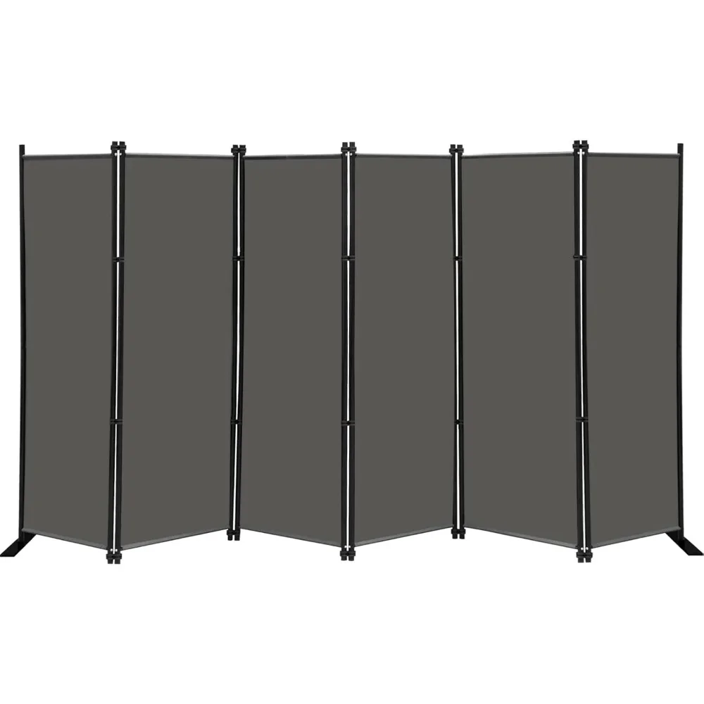 

6 Panel Folding Privacy Screen 9ft Wide, 6ft Tall Partition Room Divider Portable Office Walls Dividers Room Separator