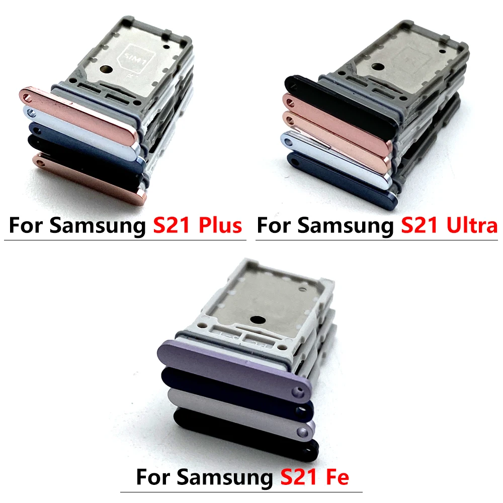 For Samsung S21 Plus Ultra / S21 Fe Dual SIM Card Slot SD Card Tray Holder Adapter