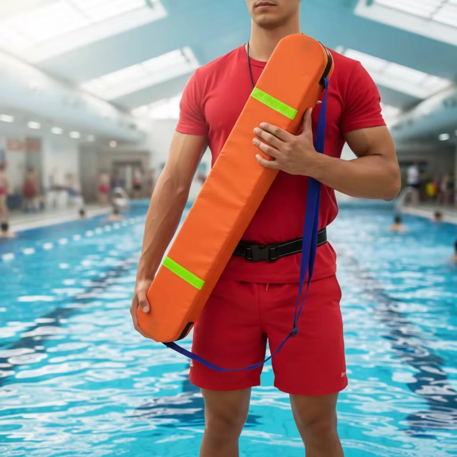 Lifeguard Rescue Tube Adjustable Lifeguard Buoy Flotation Buoy Waterproof Safety Buoy Abrasion-Resistant for Lifeguards