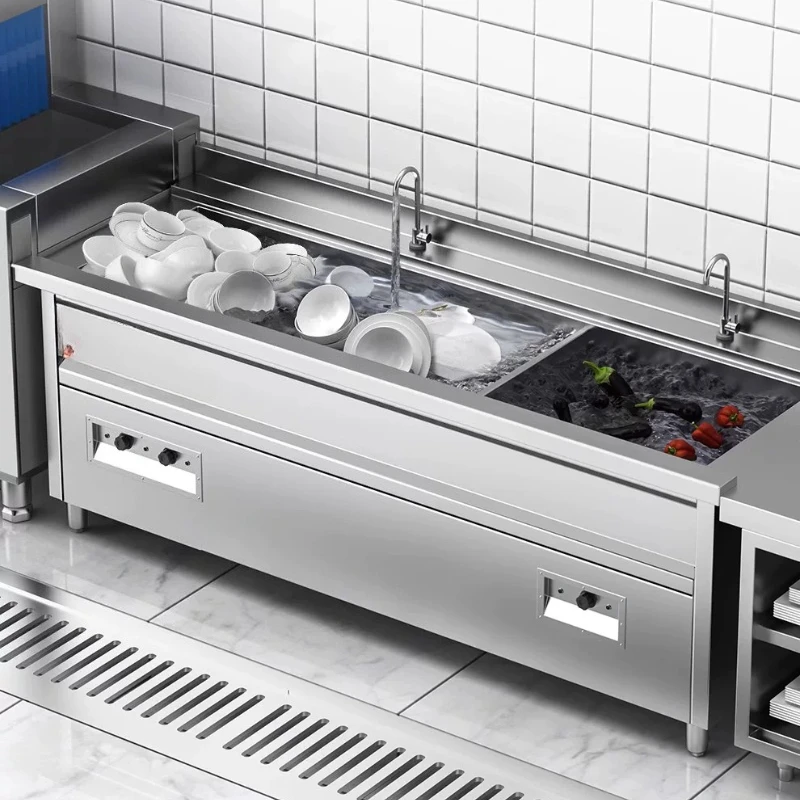 Ultrasonic dishwasher, commercial small automatic large vegetable washer and shrimp washer