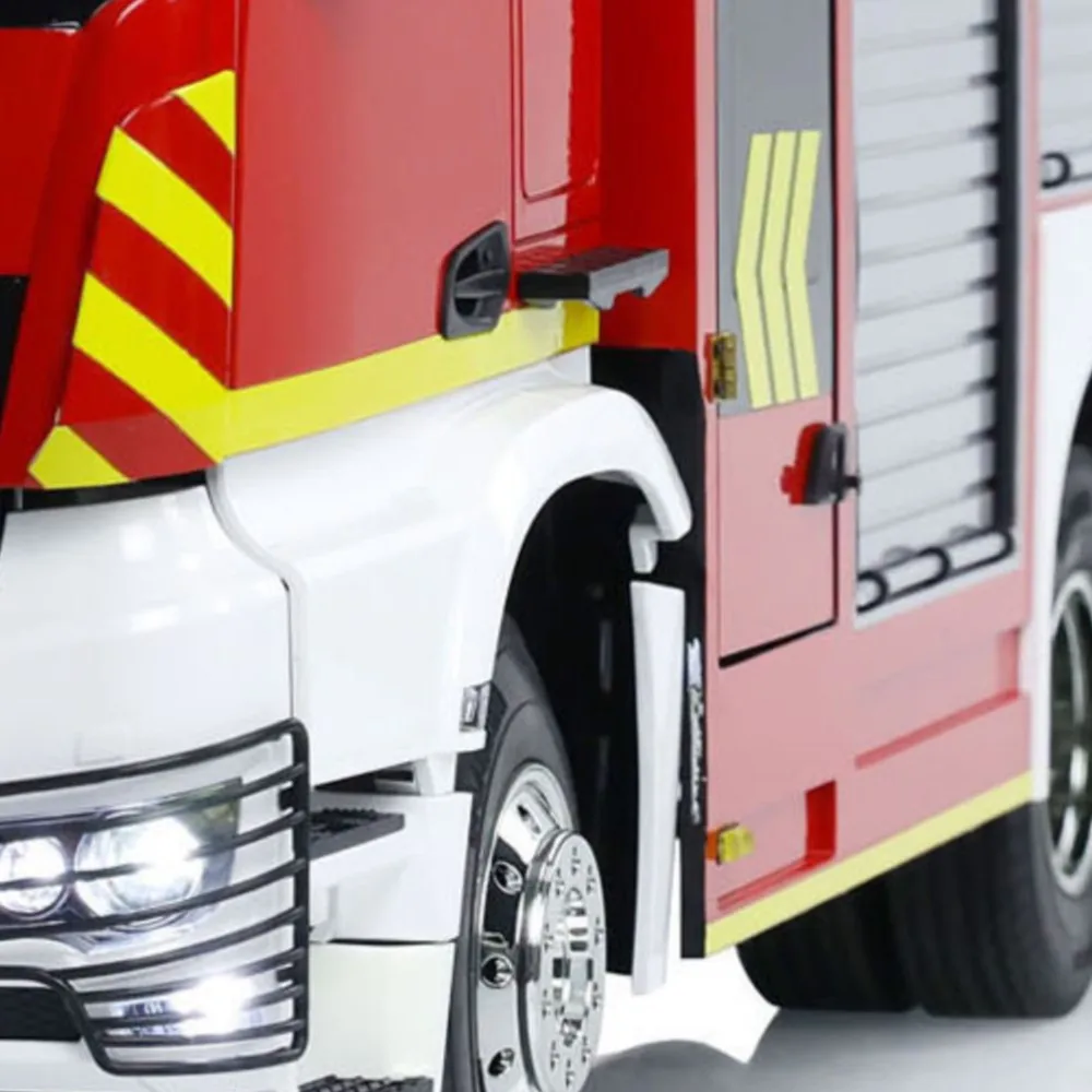 

1/14 6x4 RC Fire Vehicles Radio Control Fire Fighting Truck Painted Finished 3 Speed Gearbox ST8 Light Sound Cars Toys Model