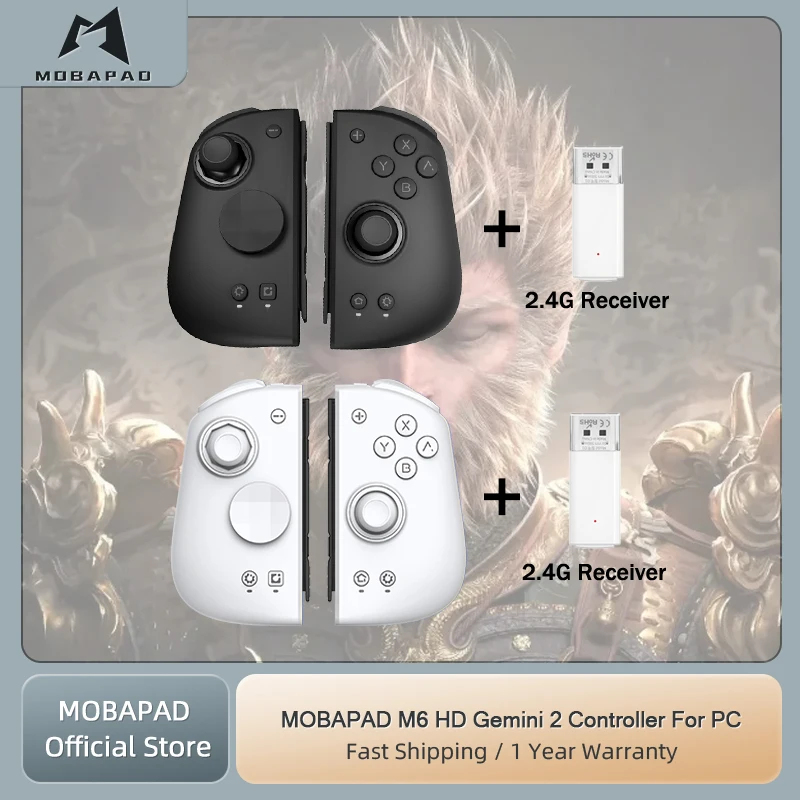 MOBAPAD M6 Gemini 2 Controller Black Myth Wukong for PC For Nintendo Switch OLED Joypad with Hall Joystick Console