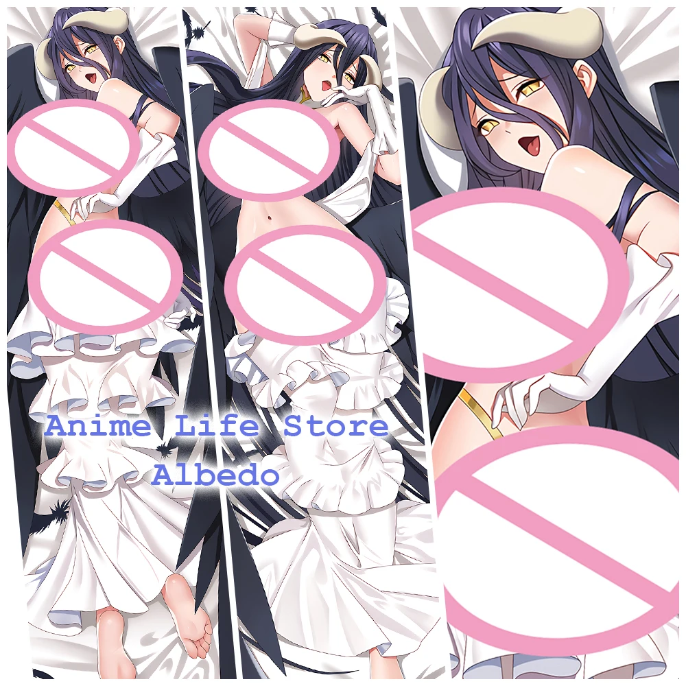 

Albedo Overlord Otaku Hot Anime Girl Dakimakura Kawaii Hugging Body Pillowcase Double Sided Printed Naughty Cushion Cover