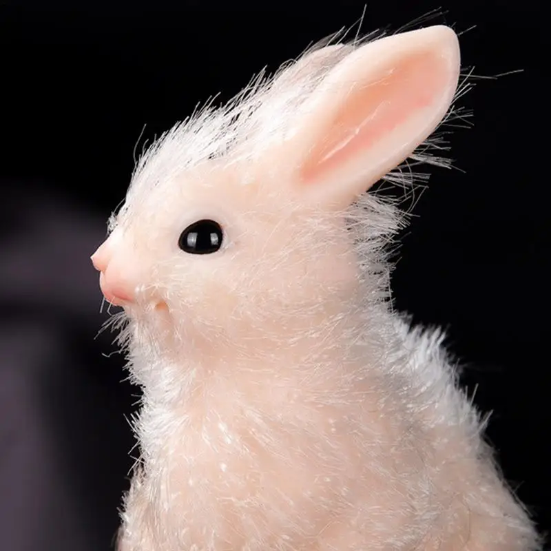 Reborn Doll Animal Easter Squeeze Bunny Toys Lovely Soft Silicone Rabbit Stress Relief Toy For Party Favors Decorative Props