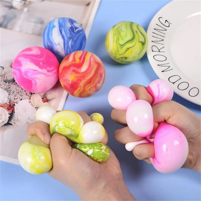 

Random 1pcs Cute Stress Ball Toy Mood Soothing Squeeze Balls For Relaxation Stressball TPR Colorful Flour Ball Toys For Kids