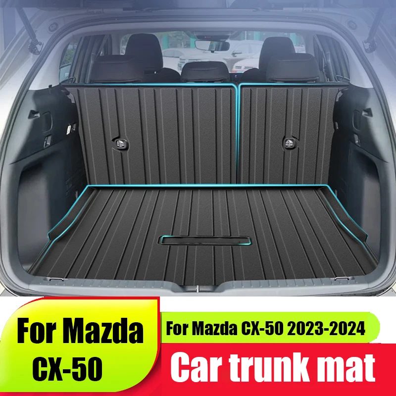For Mazda CX-50 2021 2022 2023 2024 2025 Car trunk protection pad TPE waterproof material seat back protection pad