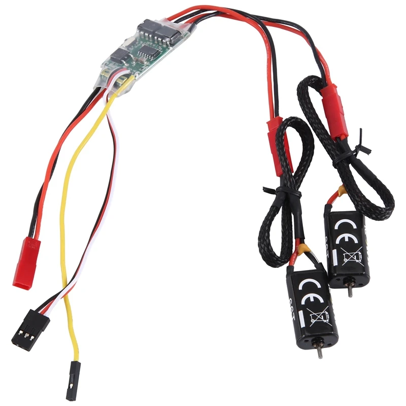 1PC Dual Way Bidirectional Brushed Esc 2S-3S Lipo 5A Esc Speed Control With 2PC 050 66T Brushed Motor For Rc Model Accessories