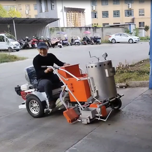 2023 New Arrival Self-drive Road Marking Paint Thermoplastic Machine Automation  Moving in Traffic Working