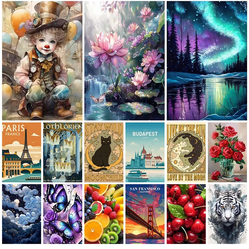 Diamond Art Painting Kits Embroidery Full Crystal Mosaic 5D Diy Diamond Paintings Kits New 2025 Accessories 30x40 cm Wall Art