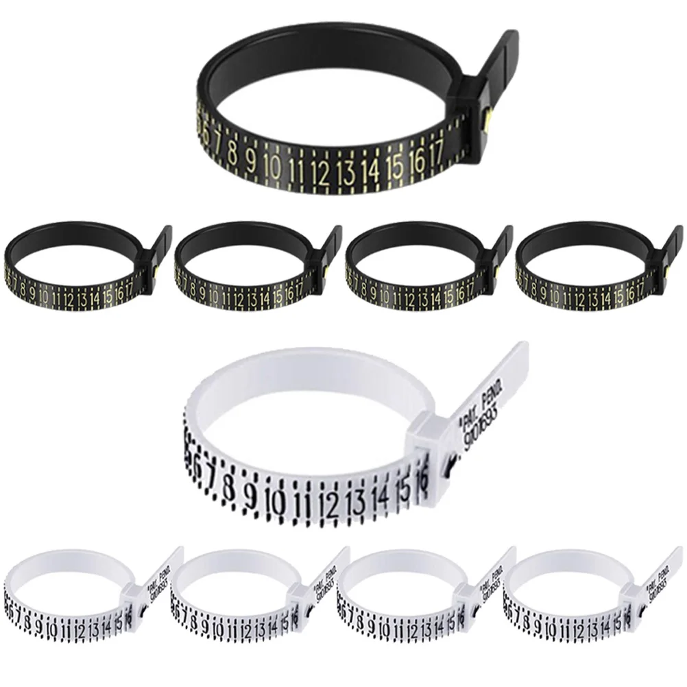 

Finger Meter Measurement Tool Ring Size Measuring Circle Tester Gauge Sizers Jewelry Accessories Reusable Durable Practical Usa