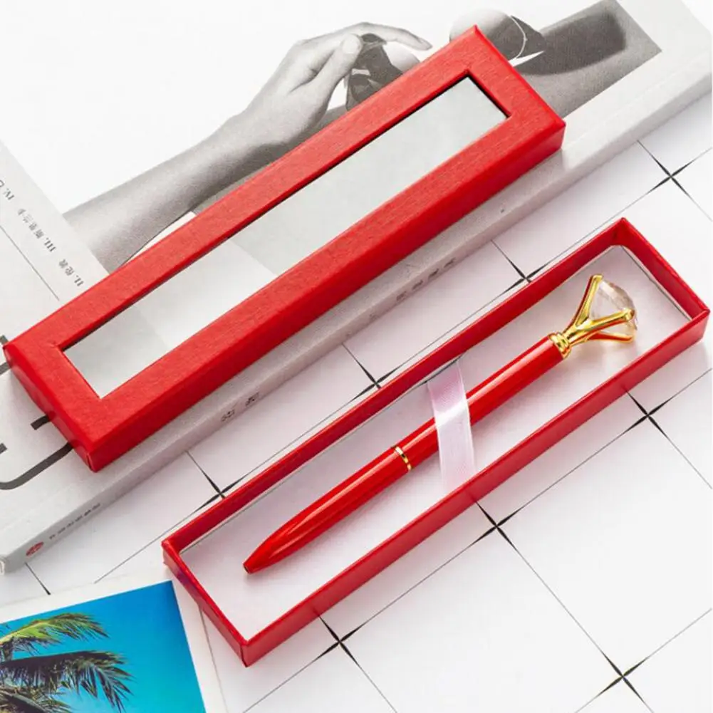 Pencil Case Transparent Window Business Office Paper Gift Pen Box Case Cardboard Pen Box Pen Wrapping Supplies Caixa De Lápis