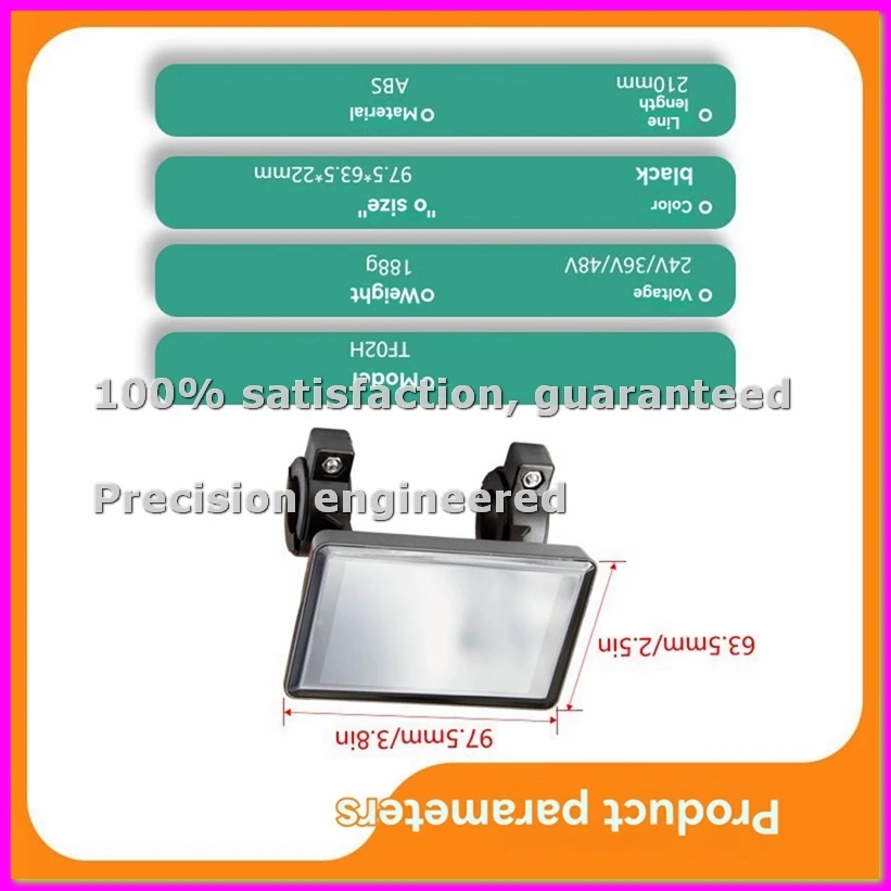 

Умный цветной дисплей TF02H 24В 36В 48В LCD с водонепроницаемым разъемом для электровелосипедов, аксессуар для переоборудования литиевых батарей - ABLA