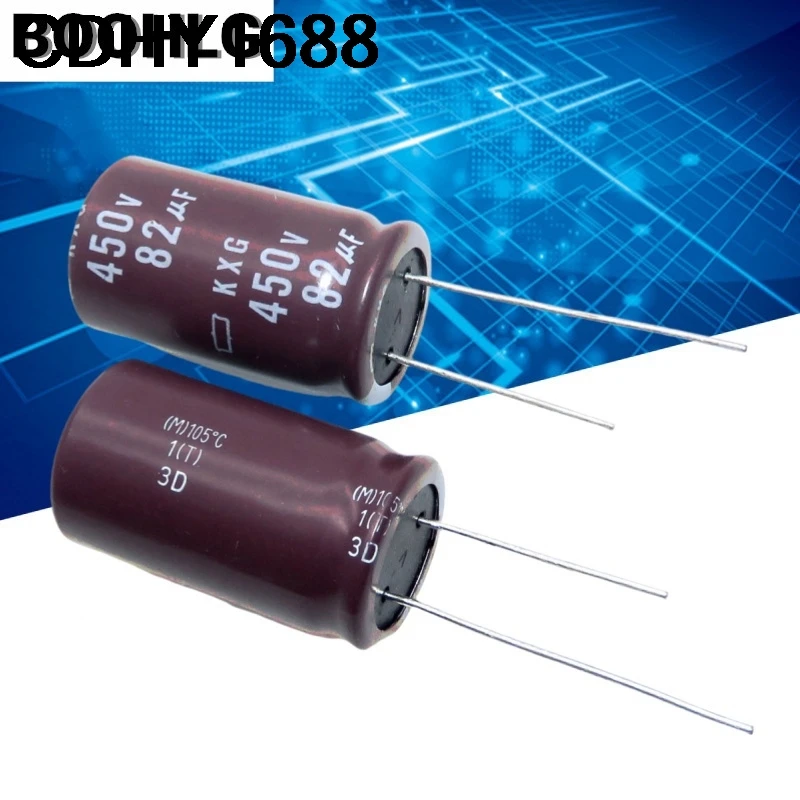5 個 82UF 450V ブラックダイヤモンドコンデンサ 450V 82UF 18X35 KXG 高周波低抵抗 105 度