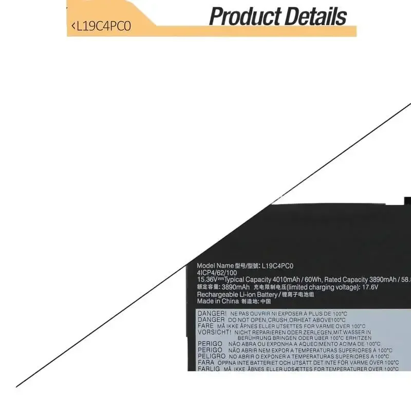 L19C4PC0 بطارية لينوفو الفيلق 5P-15IMH05 5-15IMH05 5-15ARH05 L19M4PC0 الولايات المتحدة