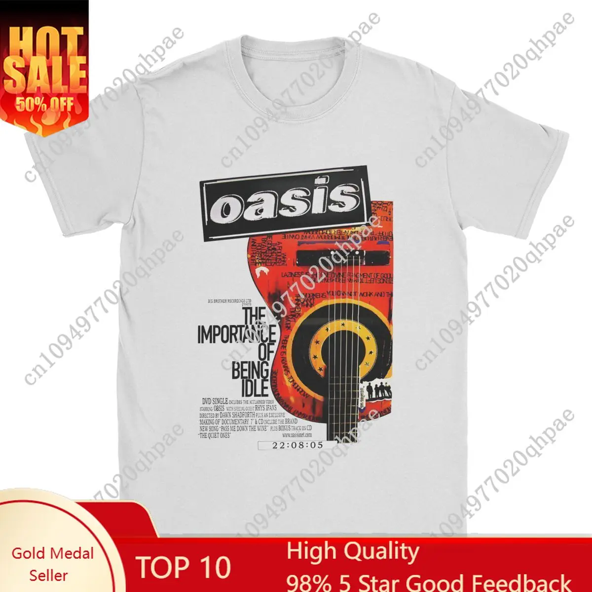 

O-Oasis Rock 90's Band Men T Shirt British Music Albums Vintage Tee Short Sleeve O Neck T-Shirt Cotton Birthday Present merch