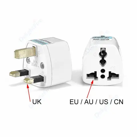Universell UK-kontaktadapter US EU AU till UK-strömadapter Eluttag Strömuttagsomvandlare Elektriska adaptrar 8 best sales Plug UK - №3
