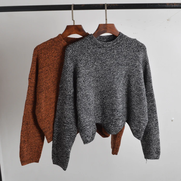 

High Waist ort Sve Women's Sweater with Floral Tead Thi Yarn Autumn Winter New Sle Faion Ladies Knitwear