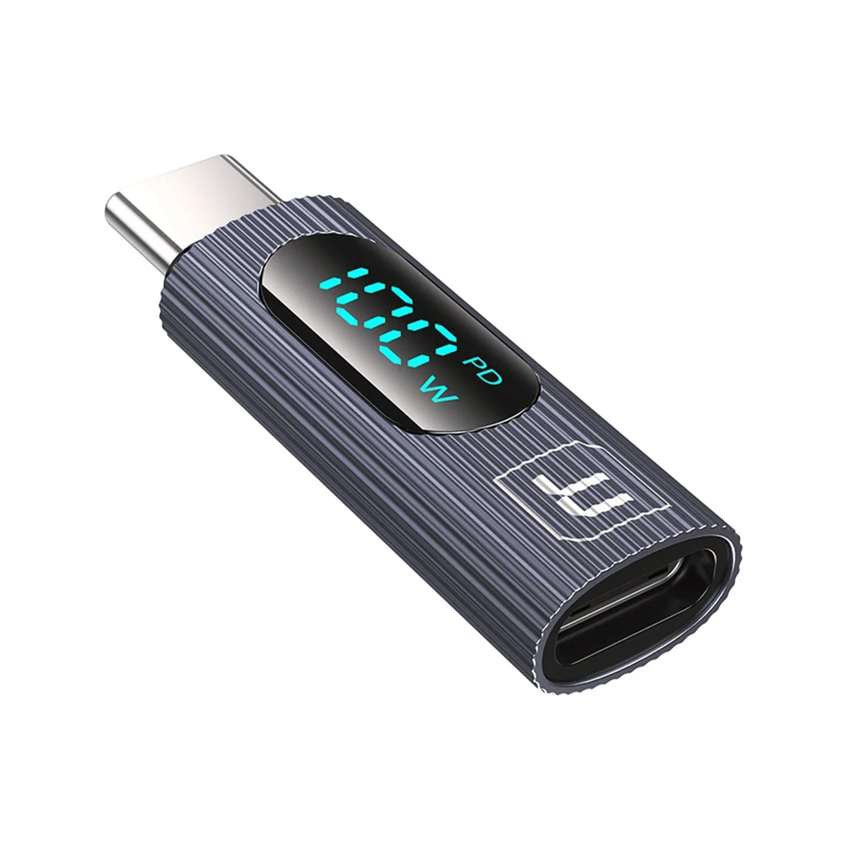 AT42 USB C Adapter 100 W Typ C Leistungsmesser Tester mit Digitalanzeige für, Pro, 15 Grau