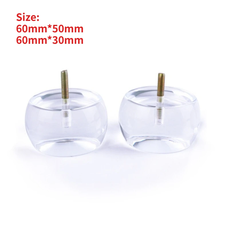 4PCS Acrylic Sofa Legs Crystal Cabinet Feet Modern Style Furniture Legs DIY for Sofa Cabinet Coffee Table Nightstand