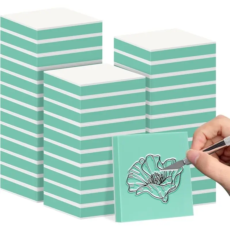 

A60zlinoleum Carving Blocks 36 Pieces Rubber Carving Blocks For Stamp For Printing DIY Craft Carving Blocksmay