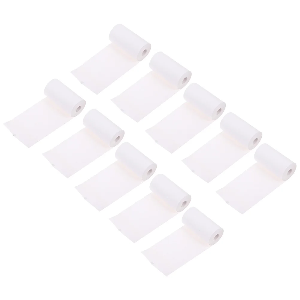 Multipurpose Thermal Paper Roll 10 Rolls Stable White Crisp Clear Printing Home Shops Office Hotel Restaurant Applications
